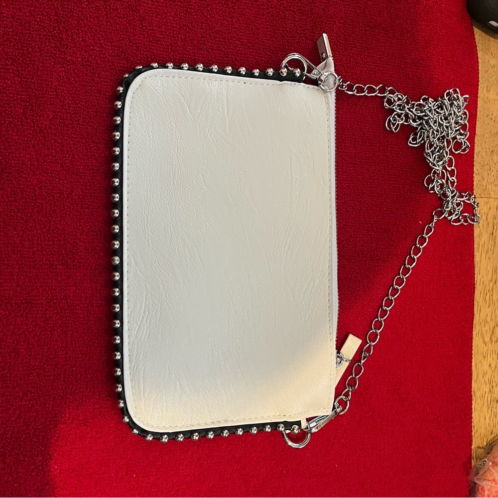 Elegant cream Chain Clutch
